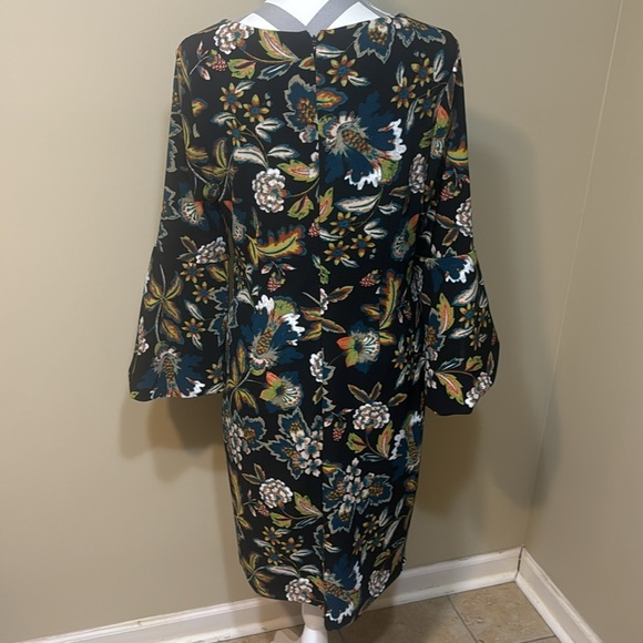 Colorful Bell Sleeve Dress by INC - Size Large - Picture 6 of 10